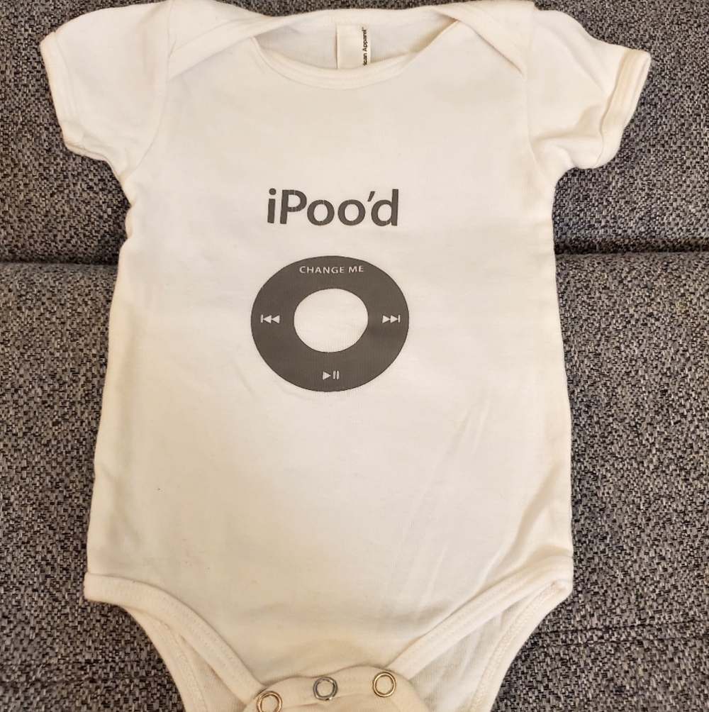 Baby Ipoo'd Printed Onesie